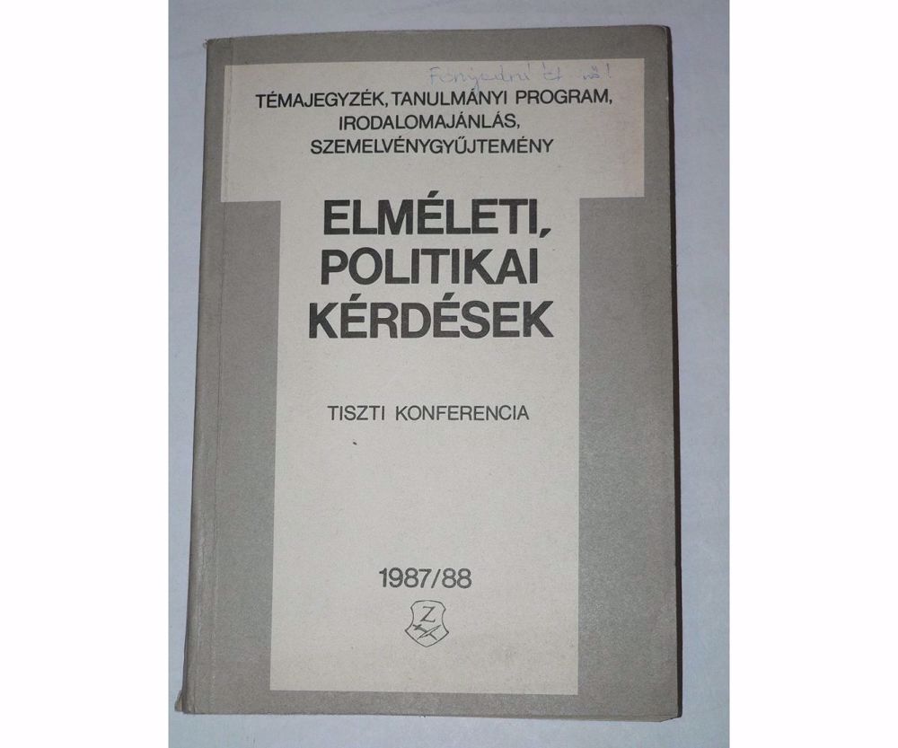 Pálos Tamás Elméleti politikai kérdések / könyv