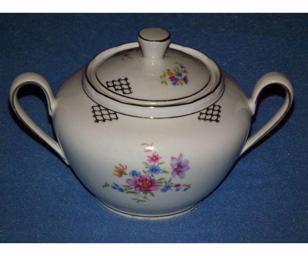 Hibátlan bonbonier Stadtlengsfeld német porcelán cukortartó