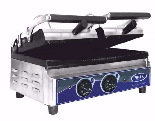 Új inox dupla kontaktgrill tost sütő alsó sütőfelület 52x25cm-es felső 2x25x25 cm-es grillsütő