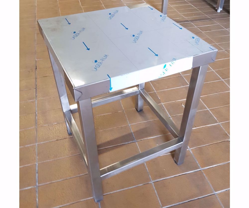 Inox ipari nagykonyhai 40x40cm-es edénytartó állvány stoki stokedli