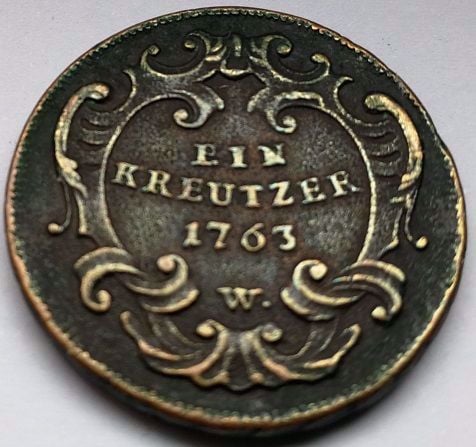 1 Kreutzer 1763 W Ausztria (Habsburg)