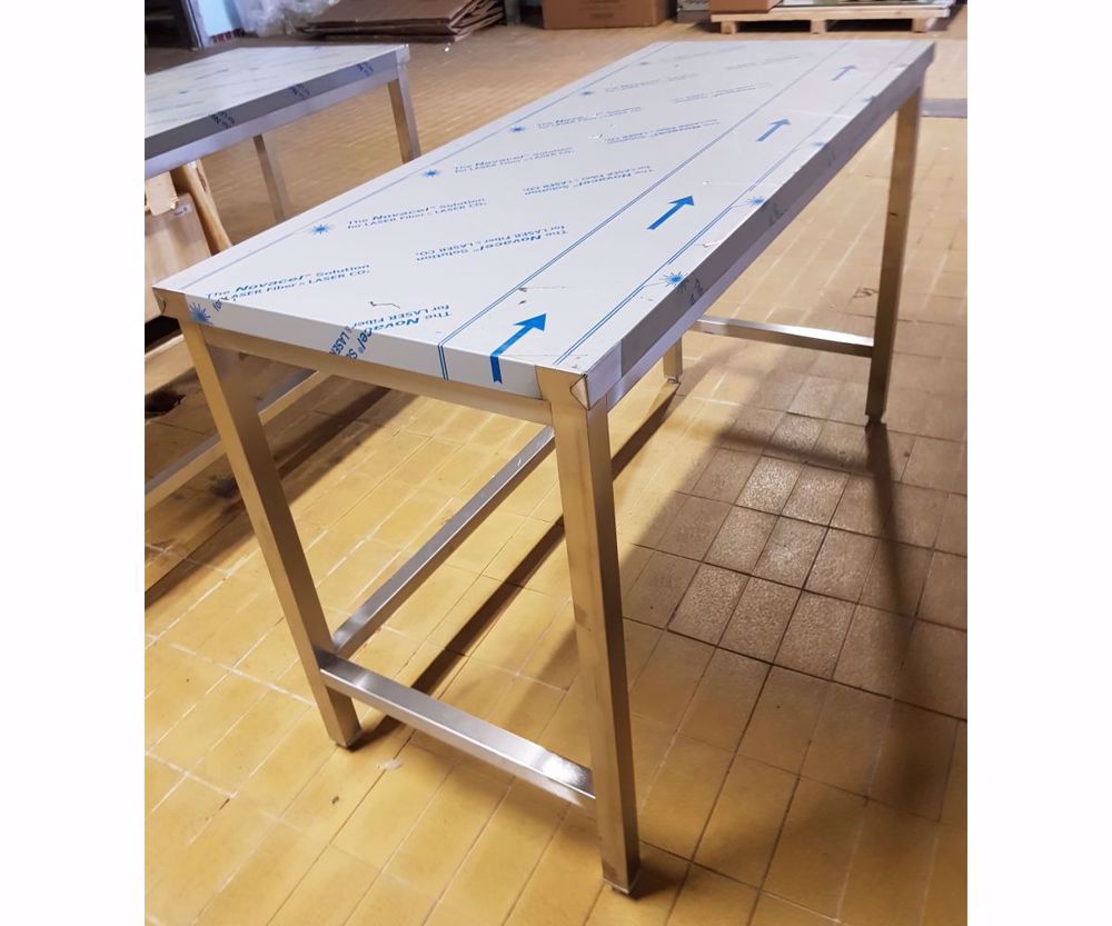 Új inox fóliás munkaasztal 100x60x85cm-es garanciával!