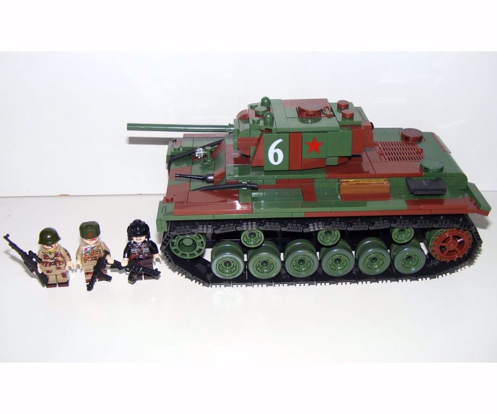 Lego 2. Világháborús Orosz kv-1 Szovjet Tank 770db 13x23x17cm új