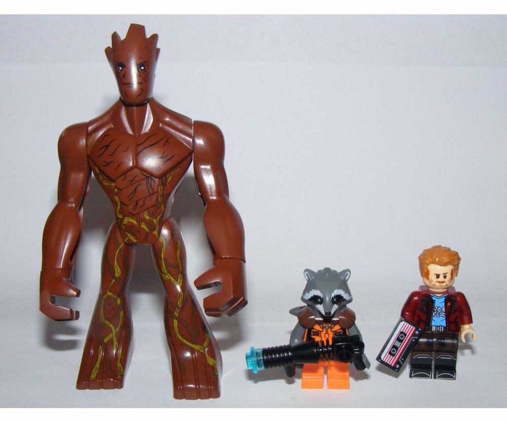 Lego Szuperhős figurák Galaxis Őrzői Nagy Groot Mordály Űrlord figura