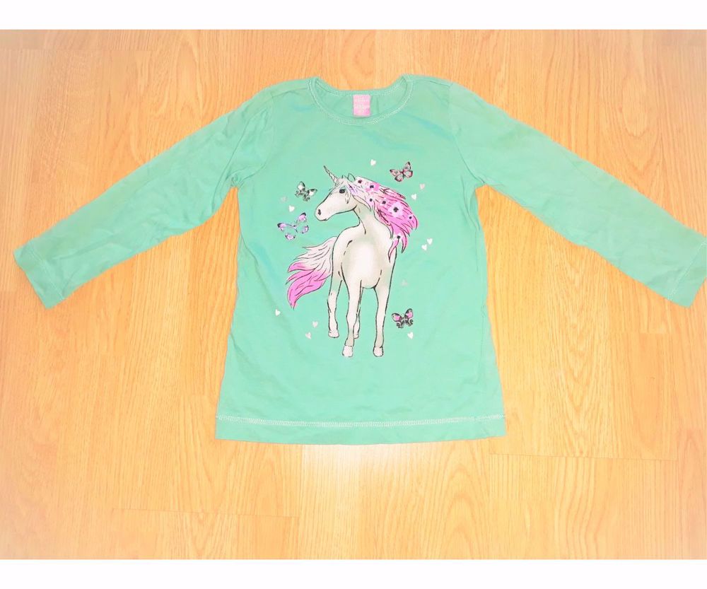 104 újszerű 1.kézből cuki unikornis pony mintás póló felső 