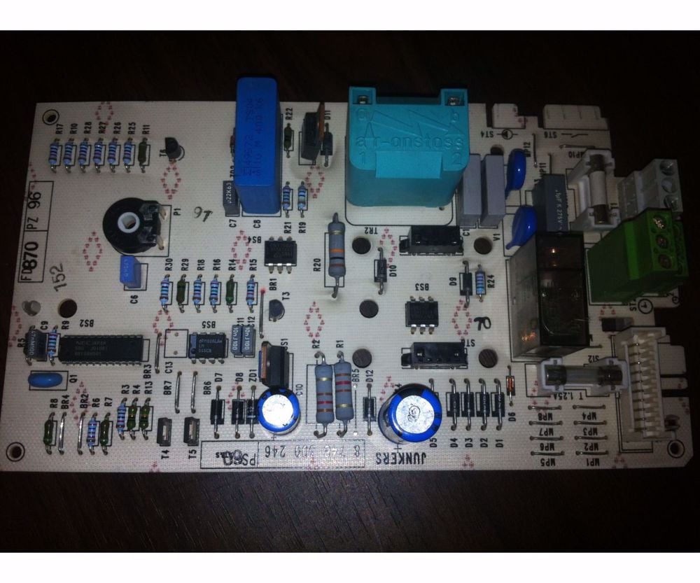 Junkers zw20 kd23 és  zw20 ke23 kombi cirkó vezérlő panel elektronika