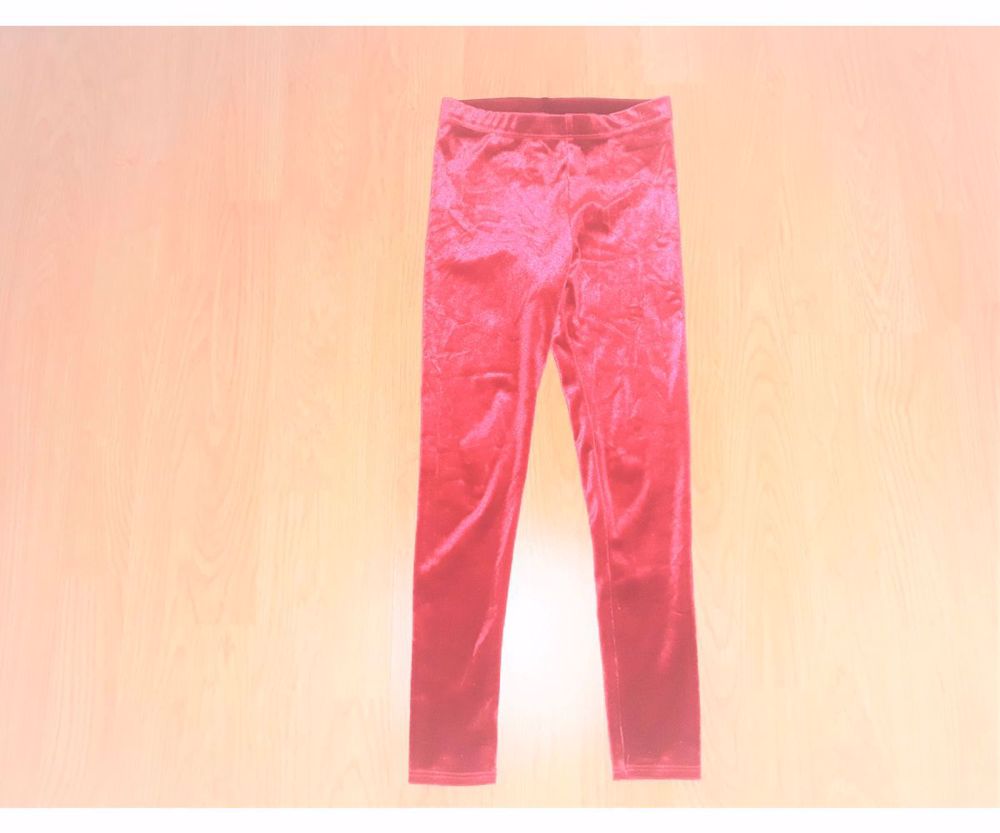 122  cuki piros bársony vastagabb leggings nadrág  