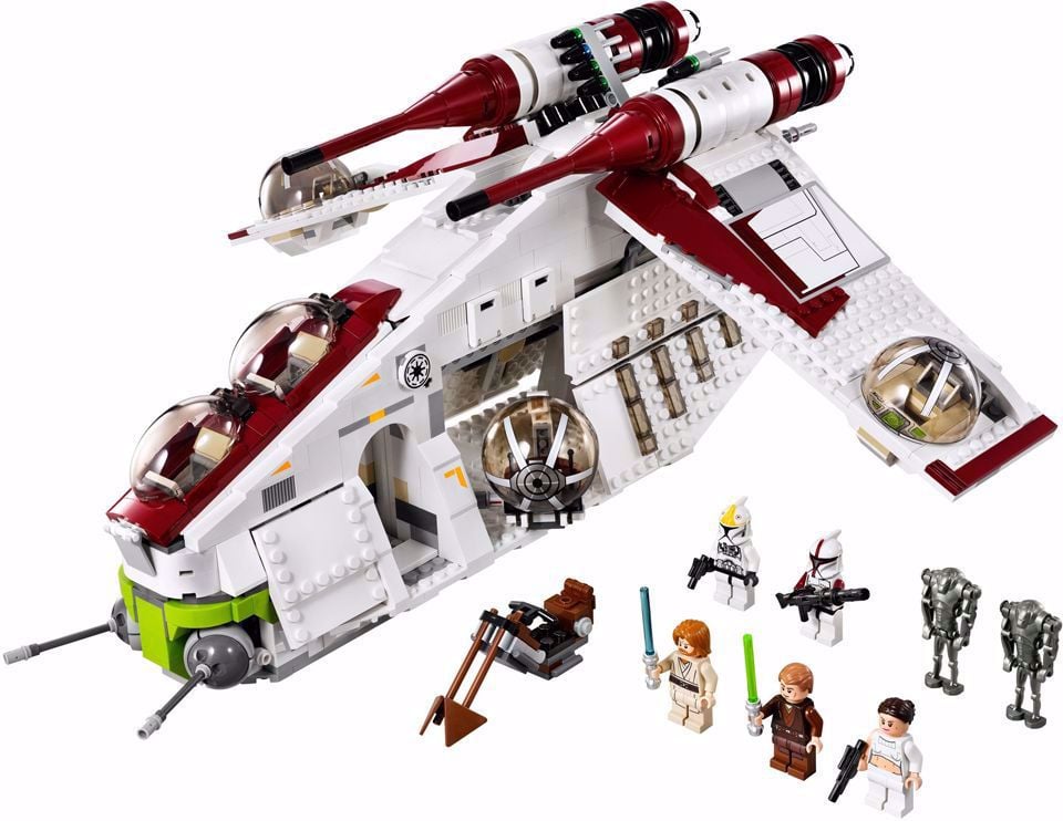 Lego komp. Star Wars 75021 Köztársasági Republic Gunship 1228db Lepin új