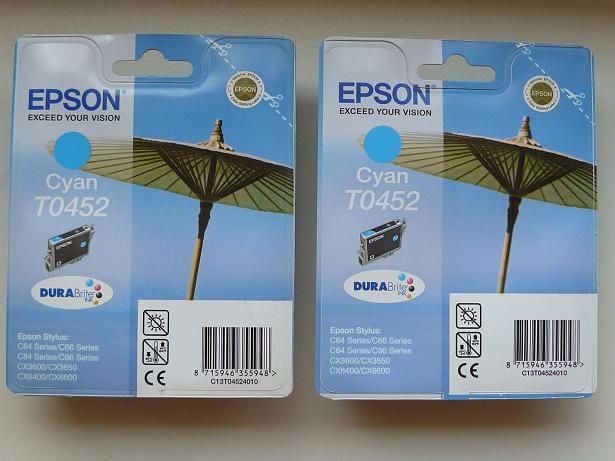 Epson T0452 kék ; T04524010 ; eredeti tintapatron  = 2.252.-ft  új Epson T04524010 Tintapatron