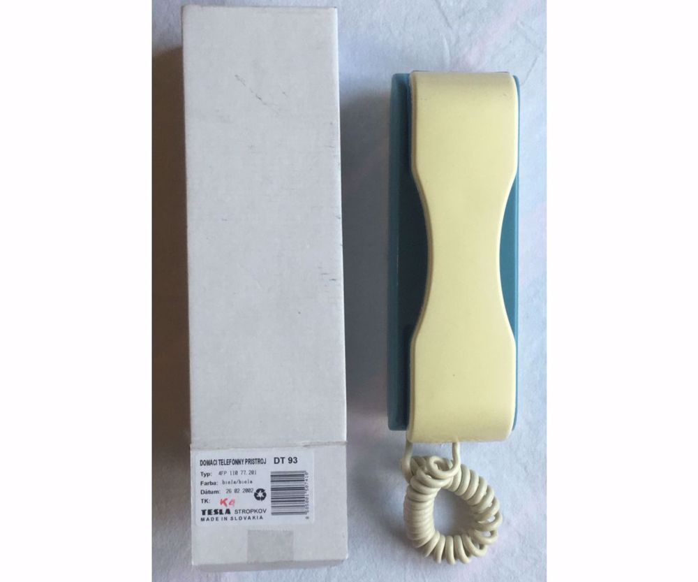 Retró Tesla kaputelefon kék