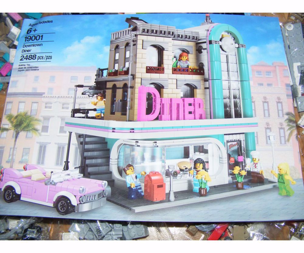 Lego komp. Creator 10260 Belvárosi Bár Diner 2480db Moduláris Ház Lepin ÚJ