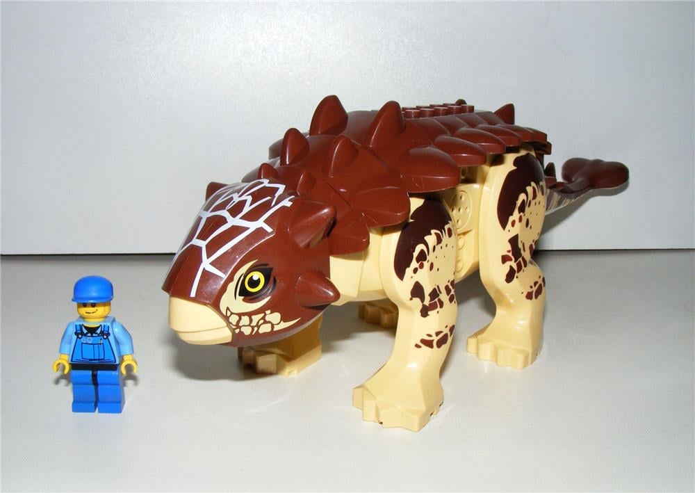 Lego Jurassic World dinoszaurusz figura dínó Nagy Barna Ankylosaurus 27cm + hangszóró