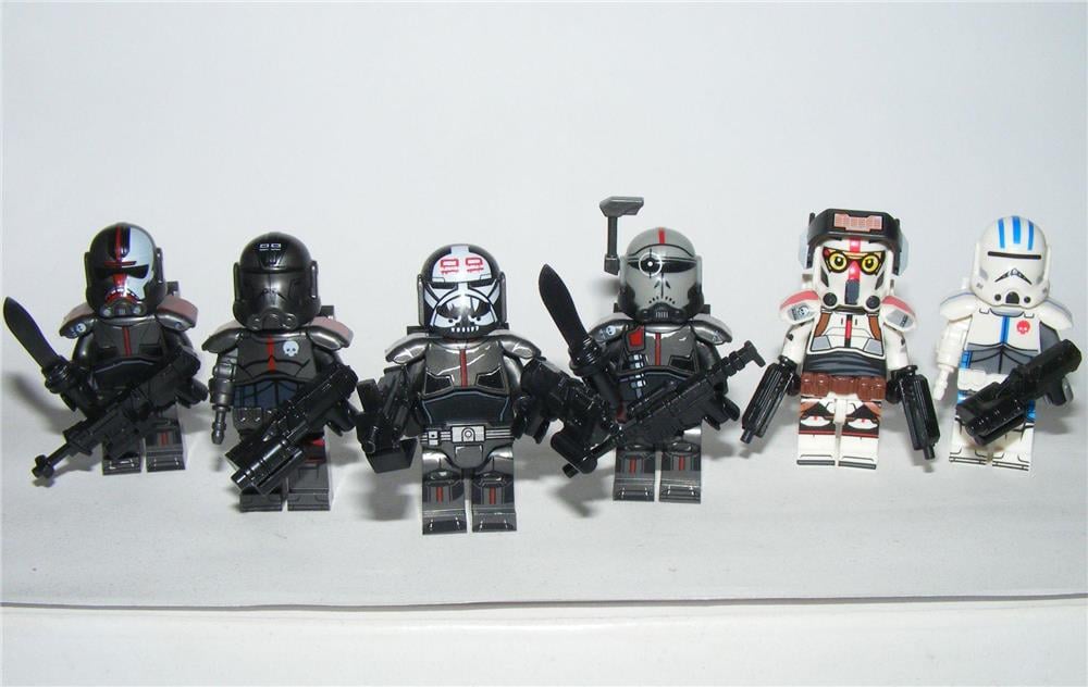 Lego Star Wars figurák The Bad Batch Hunter Crosshair Wrecker Echo Tech 6db új