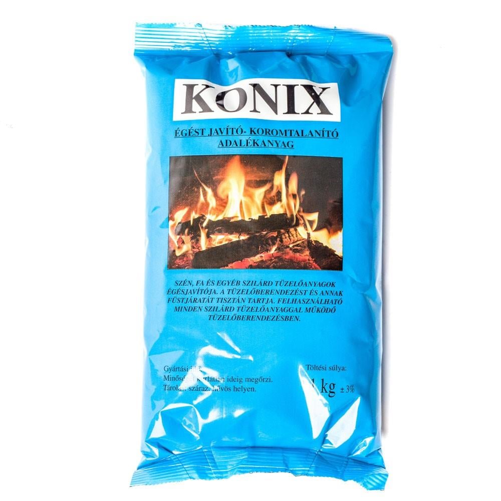 Konix koromtalanító-kéménytisztító-égésjavító anyag 1 kg-os kiszerelésben