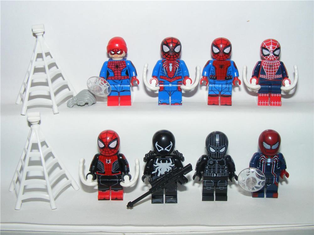 Lego Szuperhős figurák Spiderman Pókember figura 8db 2022 ÚJ