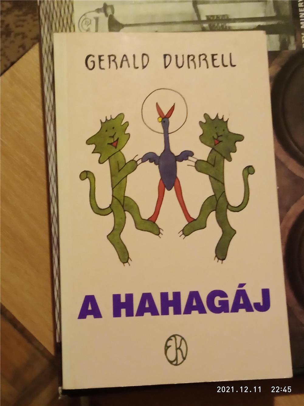 A hahagáj Gerald Durrell 3000ft óbuda