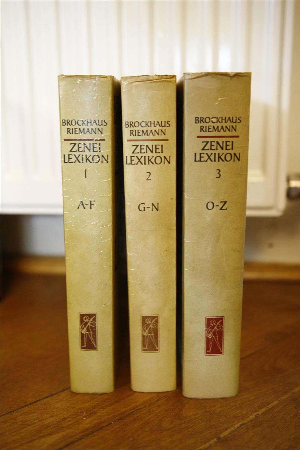 Brockhaus Riemann Zenei lexikon 1-3 kötet / könyv Zeneműkiadó 1983  