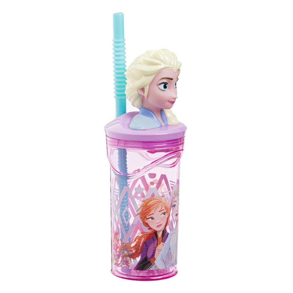 Szívószálas pohár 3D FROZEN 360 ml