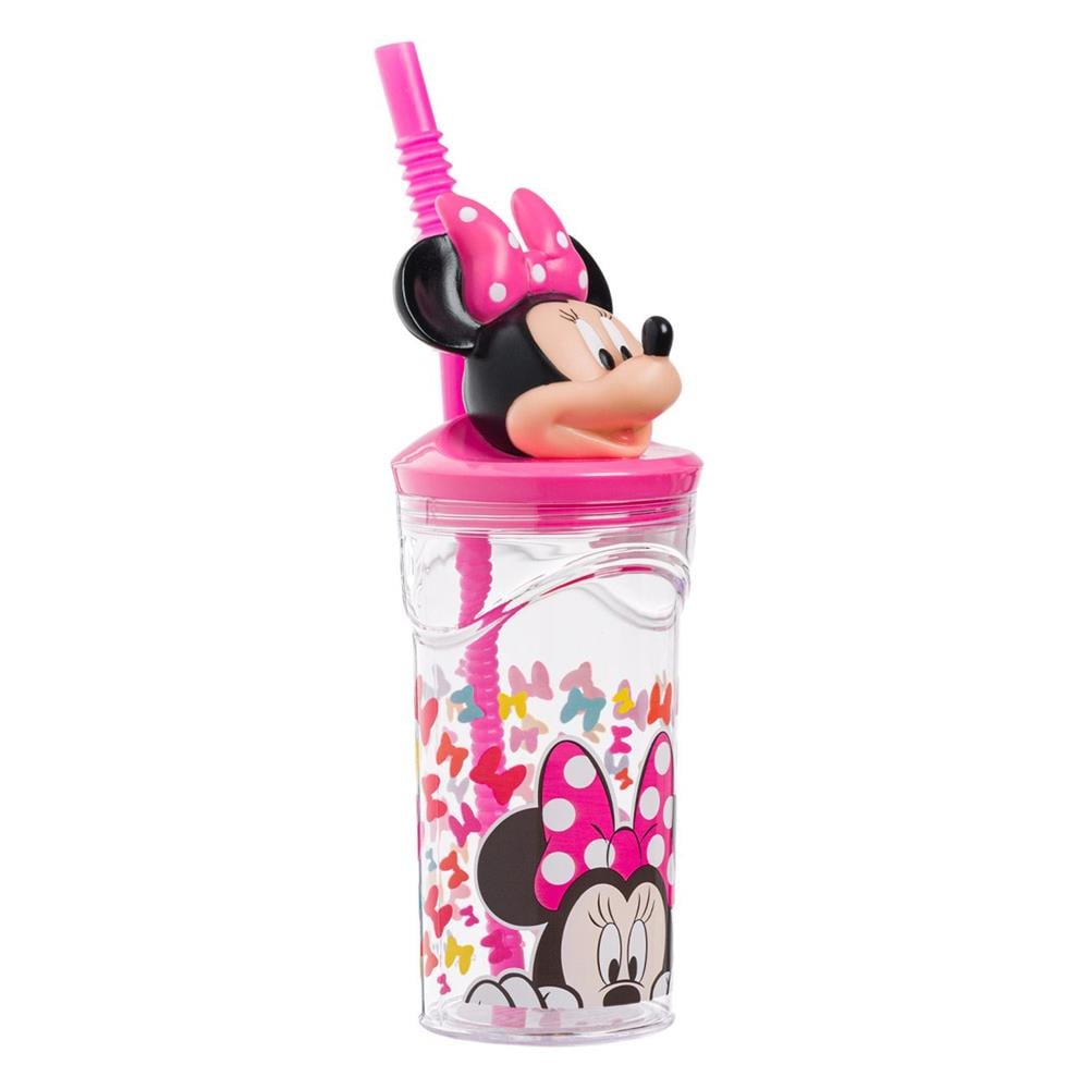 Minnie egér műanyag szívószálas pohár 360 ml