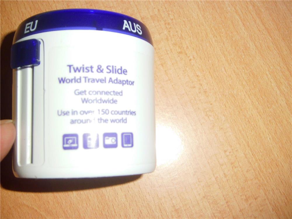 Twist & Slide - World Travel adaptor eladó! EU, US, AUS, UK foglalatok