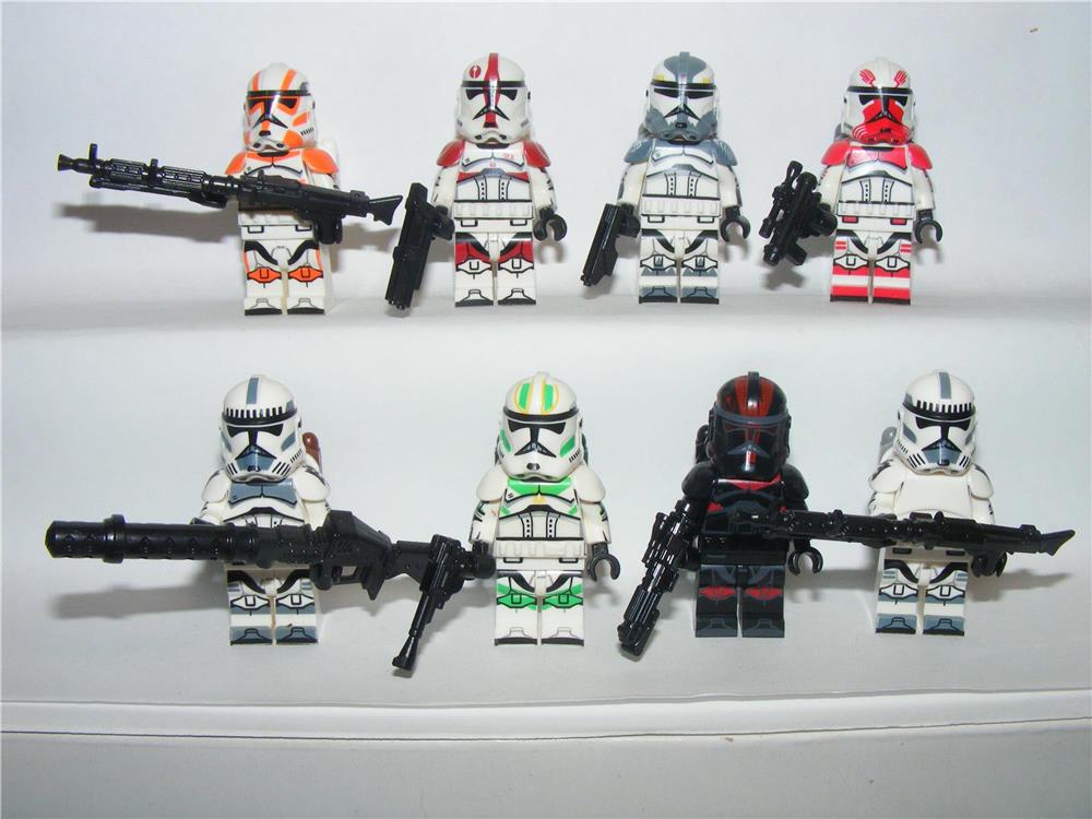 Lego Star Wars figurák Camino Inferno Wolfpack Purgatory Clone Trooper katona ÚJ