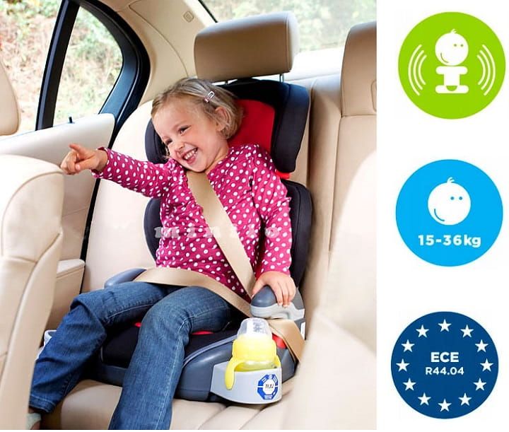 1db Új állapotú tiszta pohártartós biztonsági gyerekülés 3-12évig Graco Junior Maxi 15-36kg