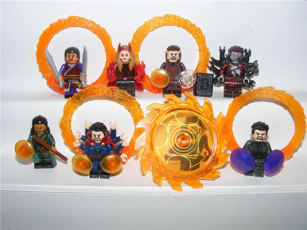 Lego Marvel Szuperhős figurák Dr Strange Wong Mordo Vörös Boszorkány ÚJ