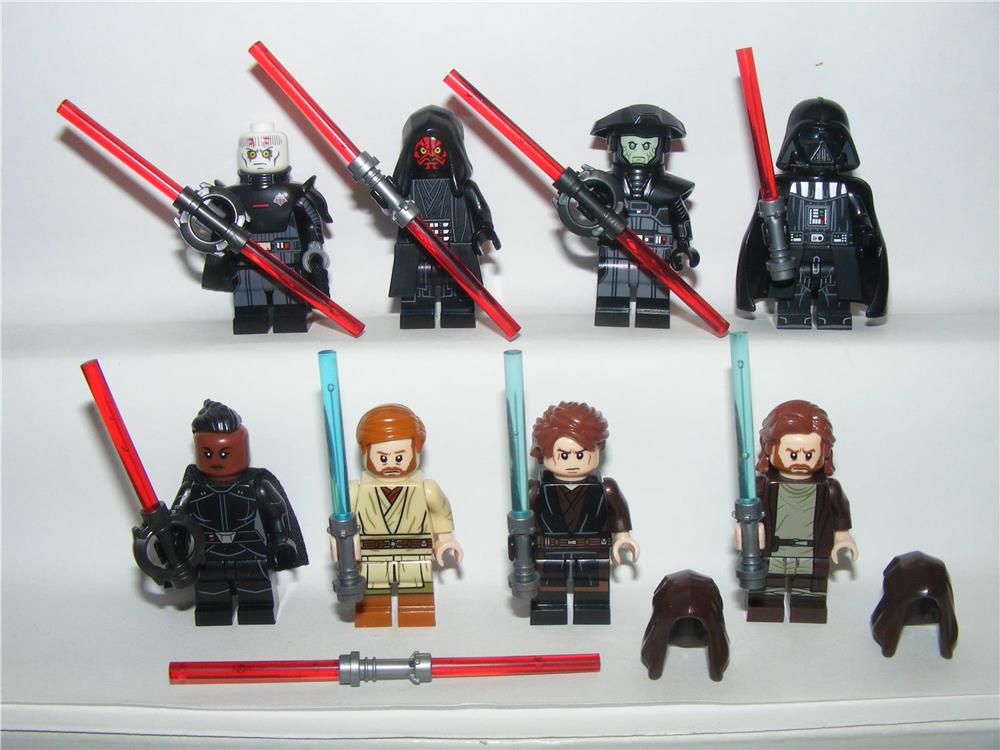 Lego Star Wars figurák Darth Maul Vader Obi Wan Anakin Inquisitor Harmadik Nővér Inkvizítor figura