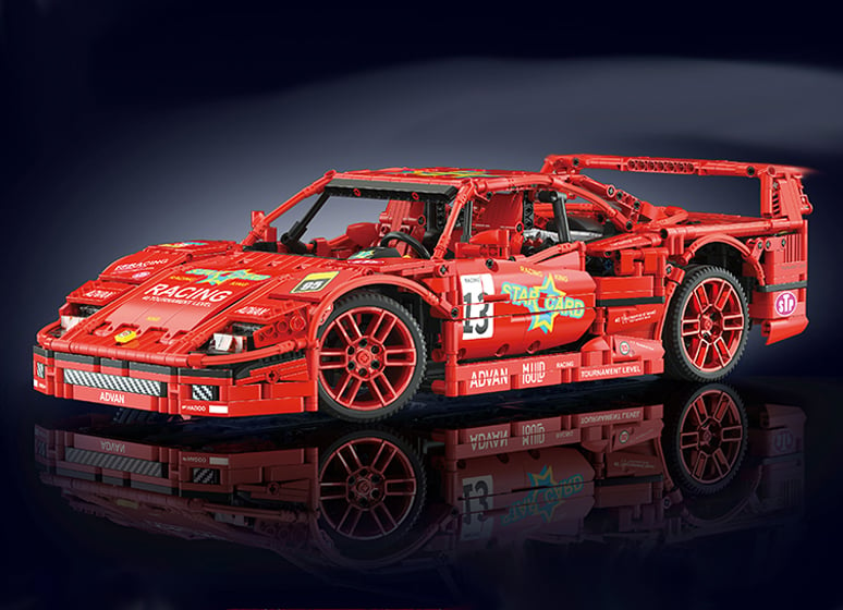 Lego komp. Technic Ferrari F40 sport autó 2700db LEPIN ÚJ