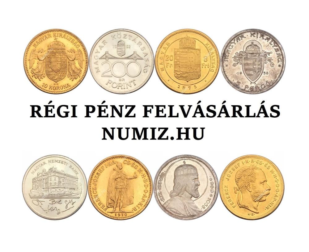 Keresek: Régi pénz felvásárlás - arany - ezüst - forint - korona - pengő - érme