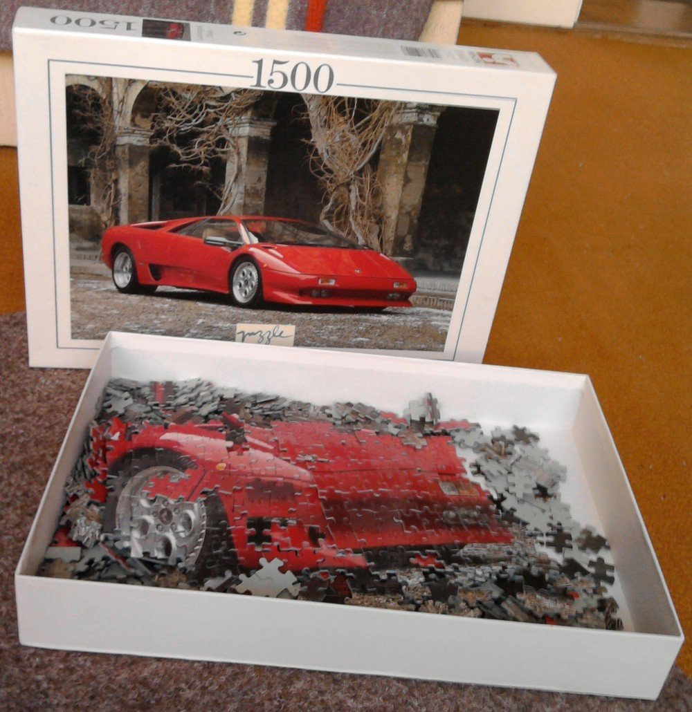 Lamborghini Diablo 1500 db kirakós   puzzle