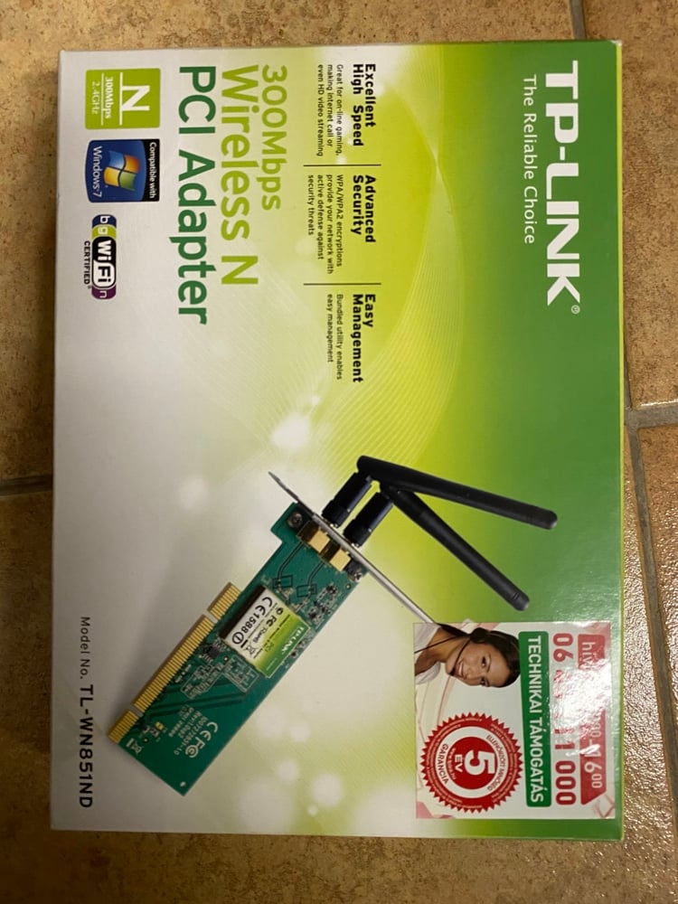 TP-LINK TL-WN851ND Wireless hálózati kártya, PCI