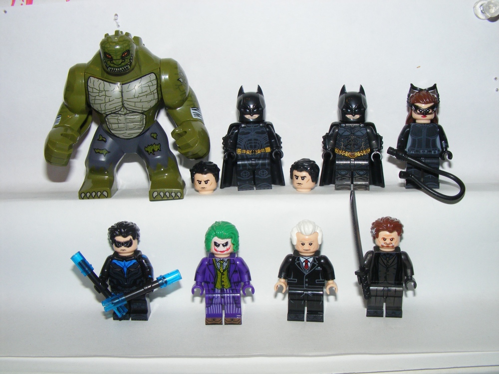 Lego Batman X2 figurák Macskanő Joker Nightwing Alfred Gyilkos Croc figura ÚJ