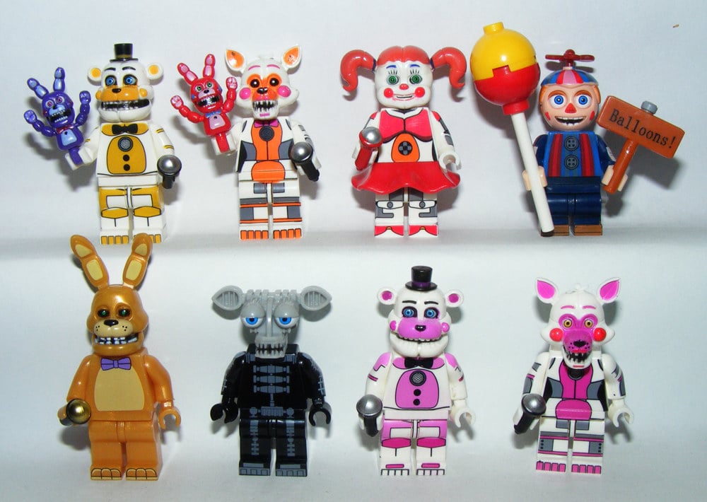 Lego FNAF Five Nights at Freddy 's figurák Endo Baby Lolbit Golden Funtime Freddy