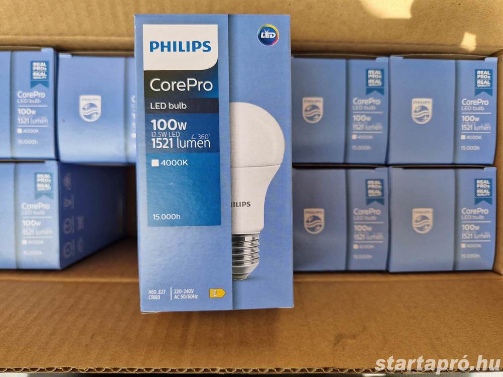 10 db. Philips CorePro 12,5w E27 LED izzó