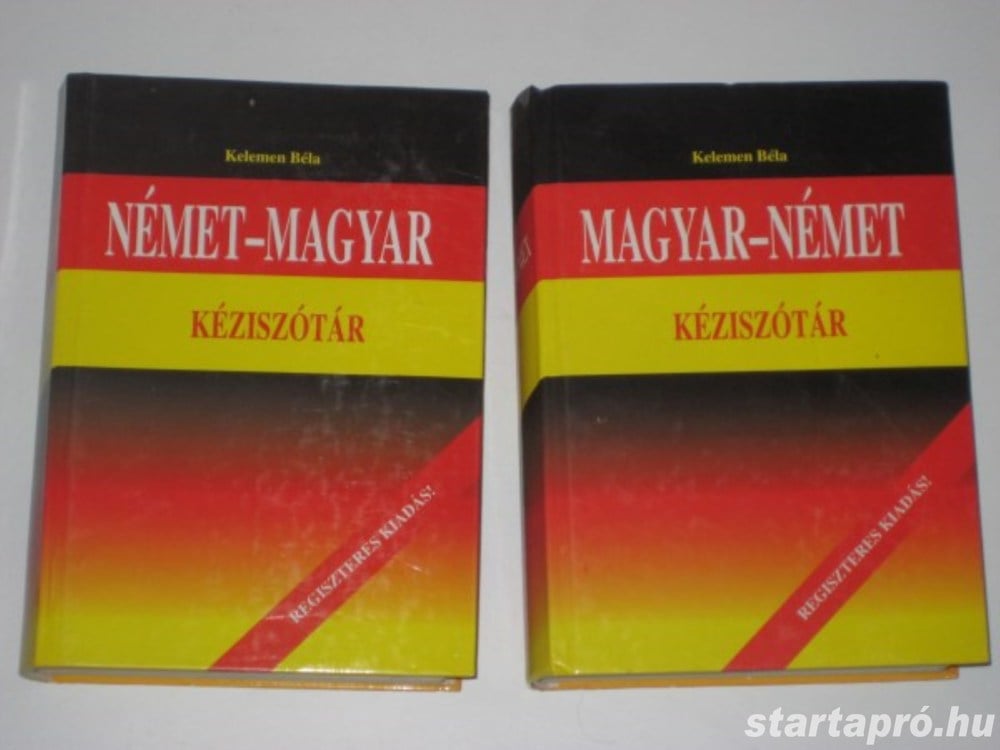 Magyar-német kéziszótár, Német-magyar kéziszótár