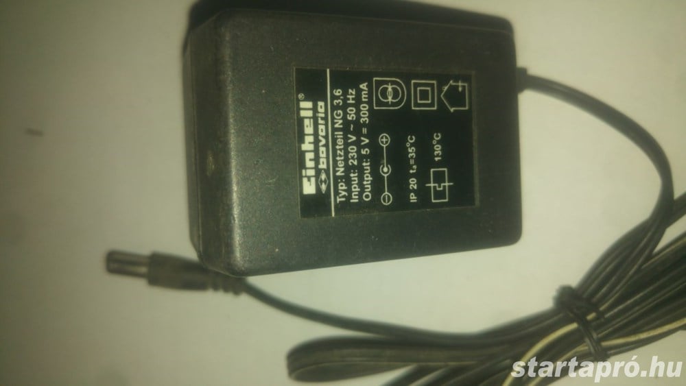 Einhell DC adapter 5V / 300mA működő