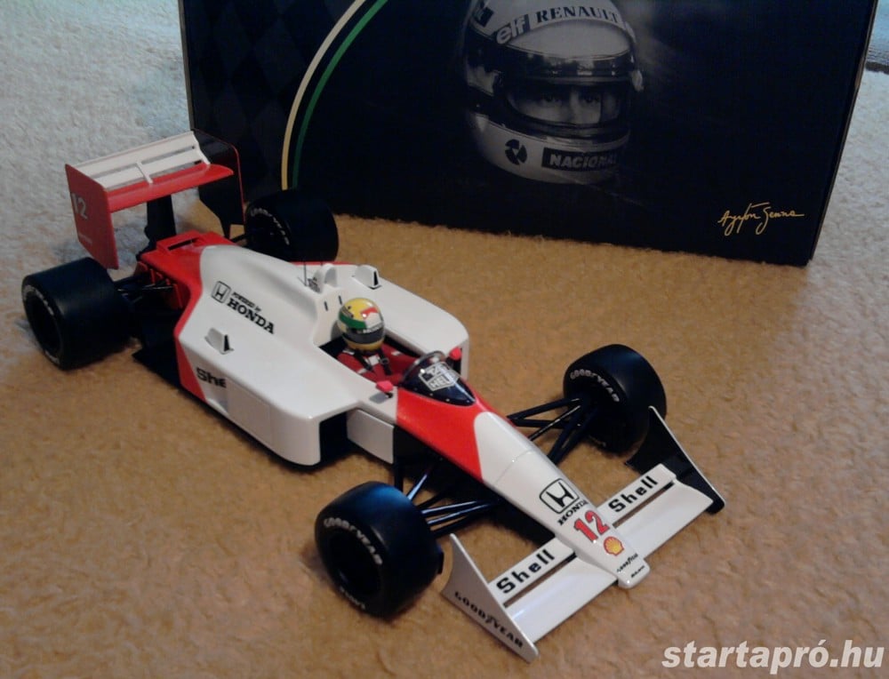 Premium X Forma-1 McLaren-Honda MP4 4 Senna 1988 1:18 modell   makett