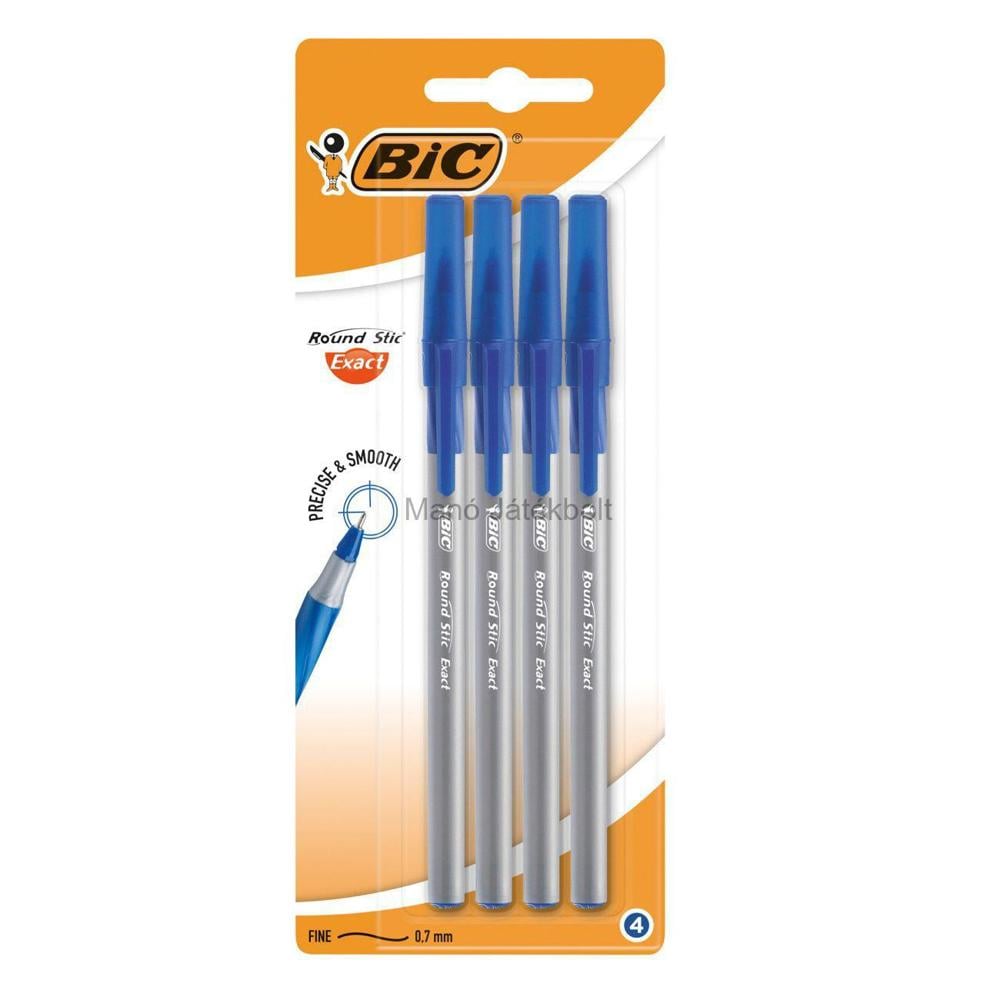 Toll BIC Round Stic markolat Kék - 4 db