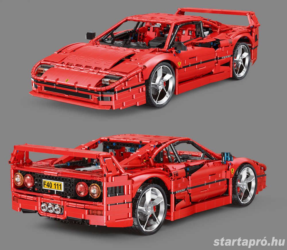 Lego komp. Technic Ferrari F40 F-40 4000db 1:8-as Supercar Lepin ÚJ