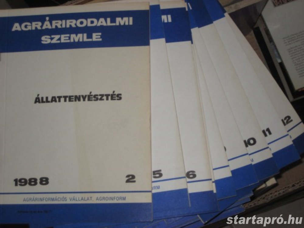 Agrárirodalmi szemle 1988 2. és 5.-12. (állat)