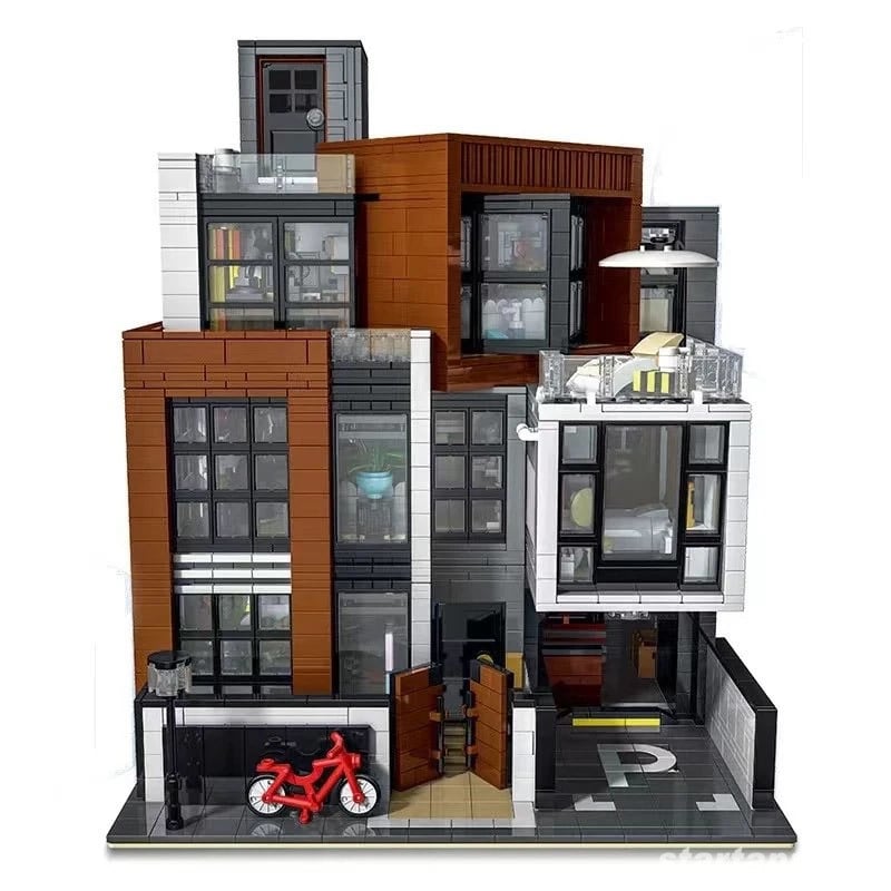 Lego komp. Creator Icons 10206 Modern Villa Modular Moduláris Ház v2 3650db LEPIN ÚJ