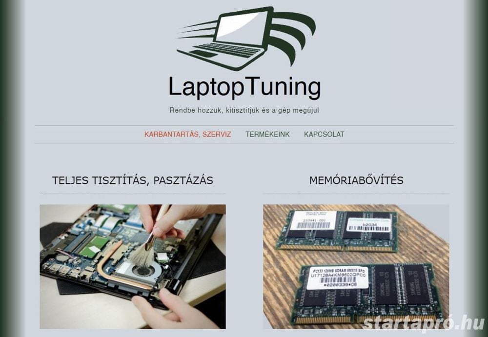 LaptopTuning  - karbantatás, szervíz, kiskereskedelem