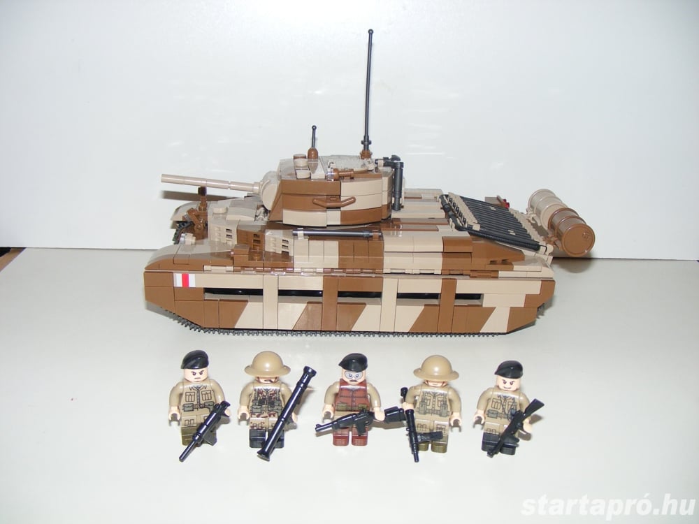 Lego 2. Világháborús Brit Angol Matilda -2 Tank 1210db 12x26x16cm ÚJ