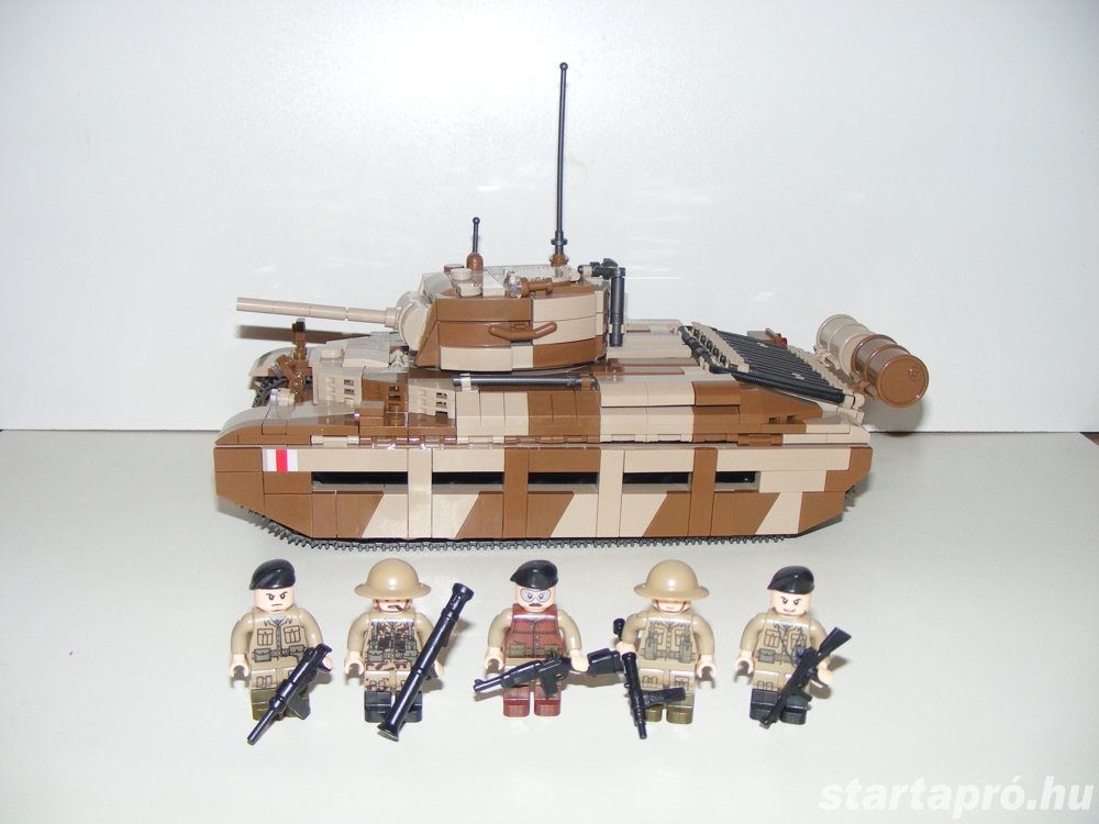 Lego 2. Világháborús Brit Angol Matilda -2 Tank 1210db 12x26x16cm ÚJ