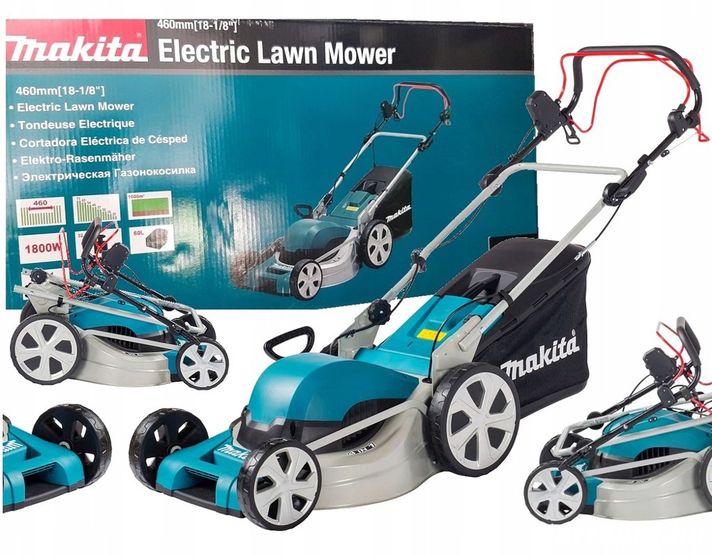 Makita ELM4621 1800 W önjáró elektromos fűnyíró eladó, új, bontatlan, 0 perces, originált dobozában