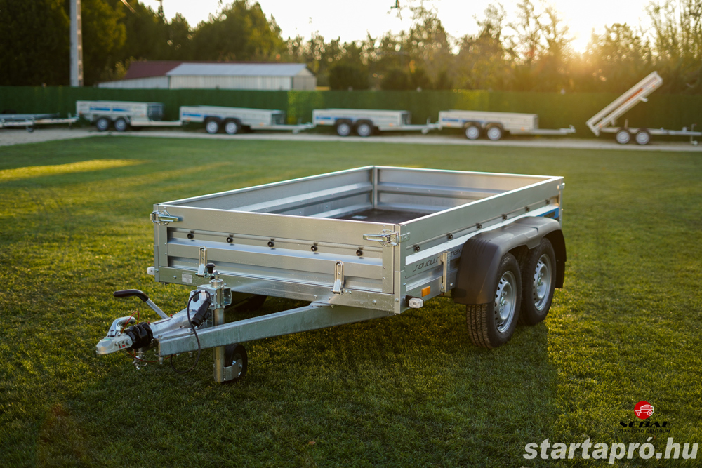 Új SEBAL - Solidus MAX 263 (1500kg) fékes utánfutó - extra erős 