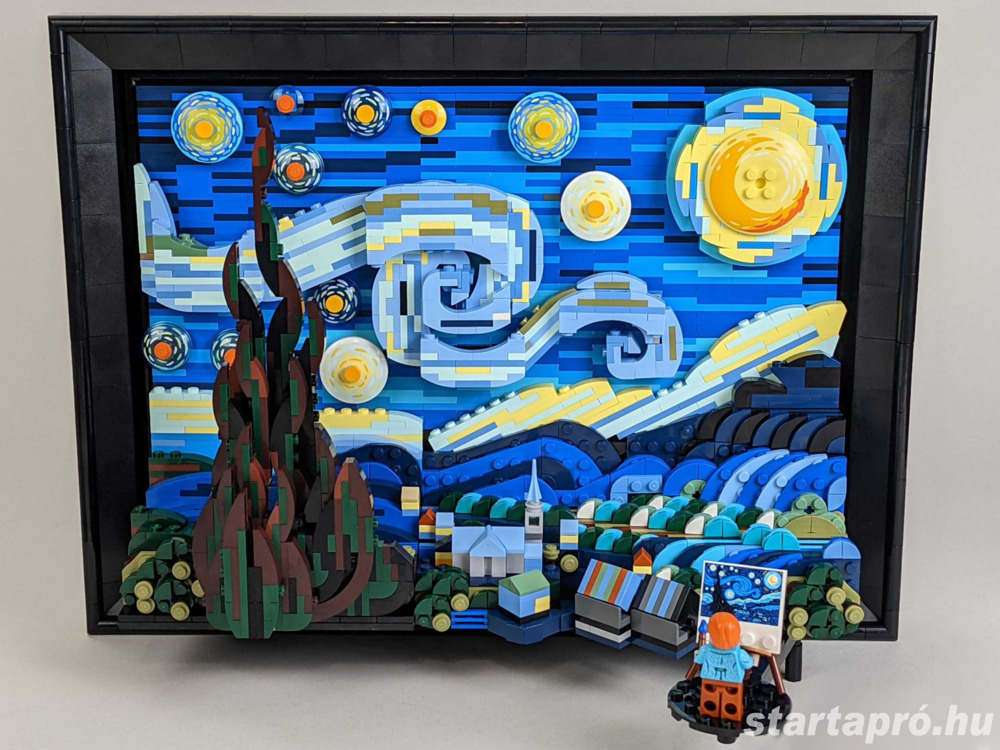 Lego komp. Ideas 21333 Vincent van Gogh Csillagos éj kép 2316db Lepin ÚJ