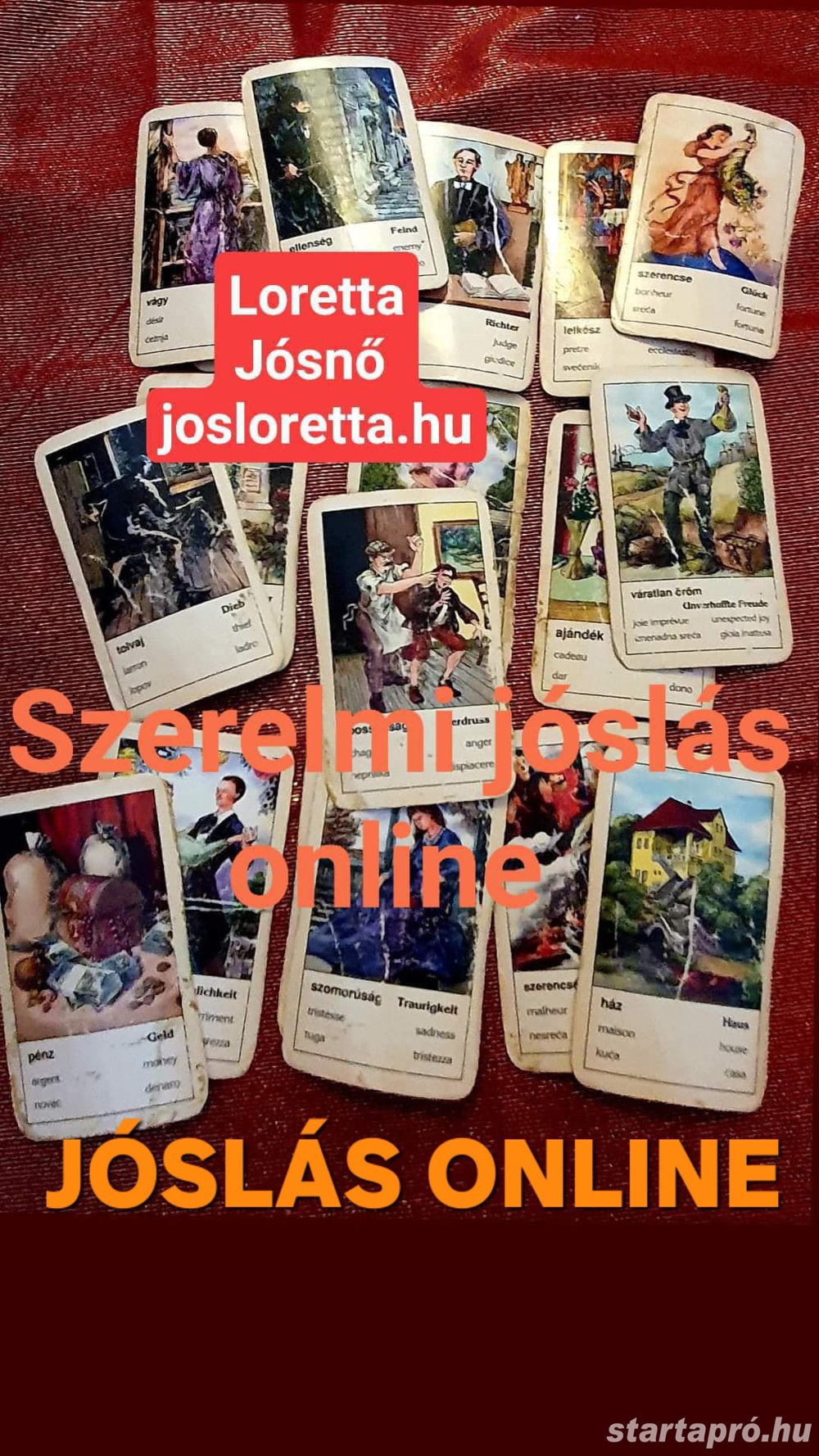 Szerelmi jóslás, jóslás online azonnal Loretta Jósnőtől!