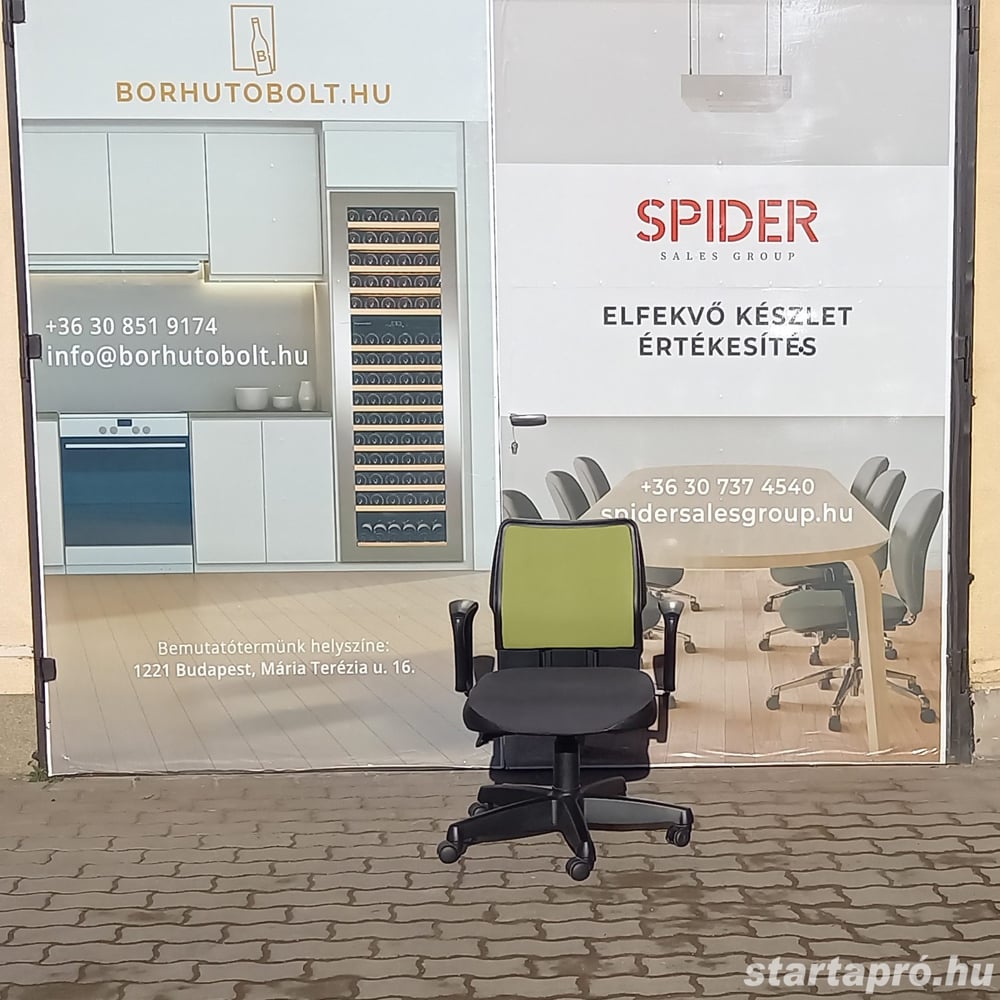 Steelcase Strafor irodai forgószék, gurulós szék, zöld színű- használt